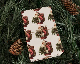 Santa Clause Luxury Christmas Wrap | Sustainable Gift Paper