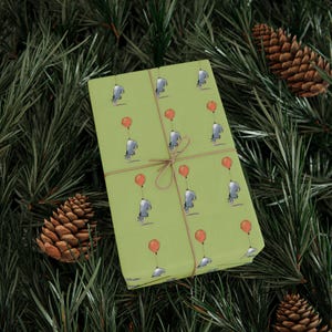 Wrapping Papers, Winnie the Pooh Baby Shower Birthday Gift Wrap, Children&#39;s Party Decor Paper Roll, Classic Pooh Bear Gift Wrap, Kids