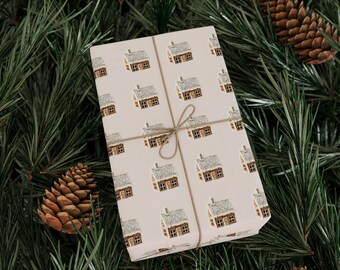 Julklappspapper för semesterstuga
