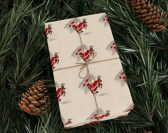 Santa Clause Luxury Christmas Wrap | Sustainable Gift Paper