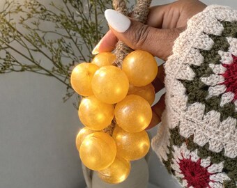 Golden Grape Soap | Handmade Decorative Soap | Kitchen Decor | Aesthetic Hanging Soap | Unique Gift Idea