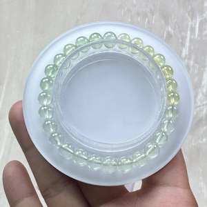 Refreshing Handmade Icy 6mm Natural Gradient Yellow and Green Prehnite Bracelet/Gemstone Bracelet/Crystal Bracelet bild 13