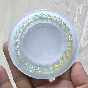 Refreshing Handmade Icy 6mm Natural Gradient Yellow and Green Prehnite Bracelet/Gemstone Bracelet/Crystal Bracelet bild 7