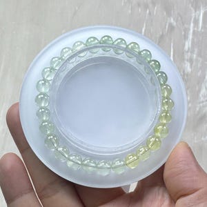 Refreshing Handmade Icy 6mm Natural Gradient Yellow and Green Prehnite Bracelet/Gemstone Bracelet/Crystal Bracelet bild 16