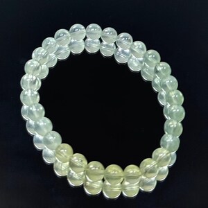 Refreshing Handmade Icy 6mm Natural Gradient Yellow and Green Prehnite Bracelet/Gemstone Bracelet/Crystal Bracelet bild 11
