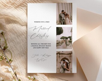 Married Christmas Photo Card Template: Editable Holiday Card (Digital Download)