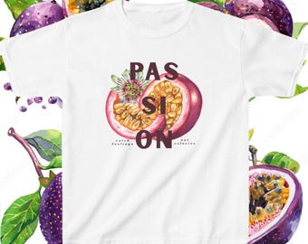 Passion Fruit Baby Tee, Tropical Fruit Shirt, Exotic Fruit Top, Summer Vibes Tee, Fruit Lover Gift, Feeling Fruity Tshirt, Beach Outfit