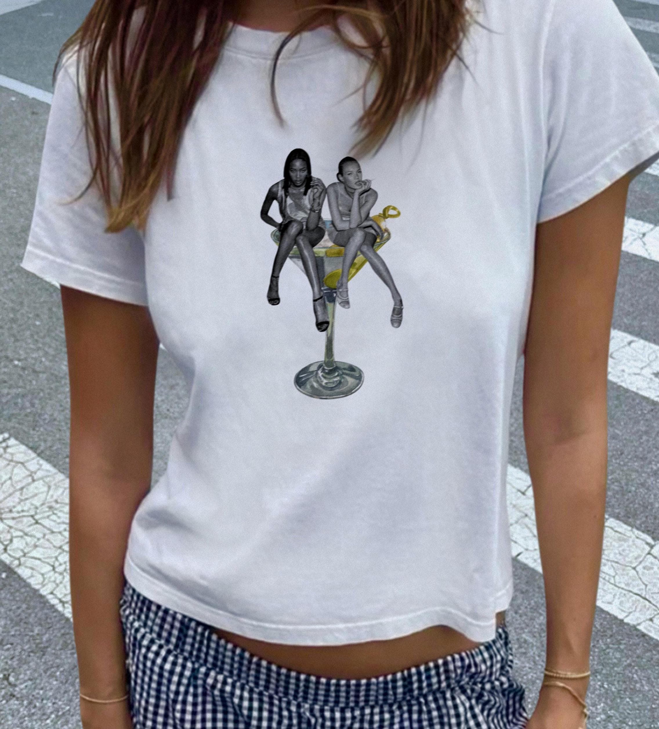 Kate moss and naomi campbell t shirt - Etsy 日本