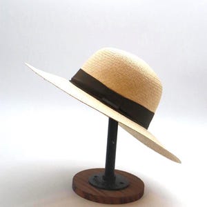 Handmade Montecristi Panama Hat – Wide Brim Paja Toquilla Hat from Ecuador | Classic Summer Sun Hat for Women