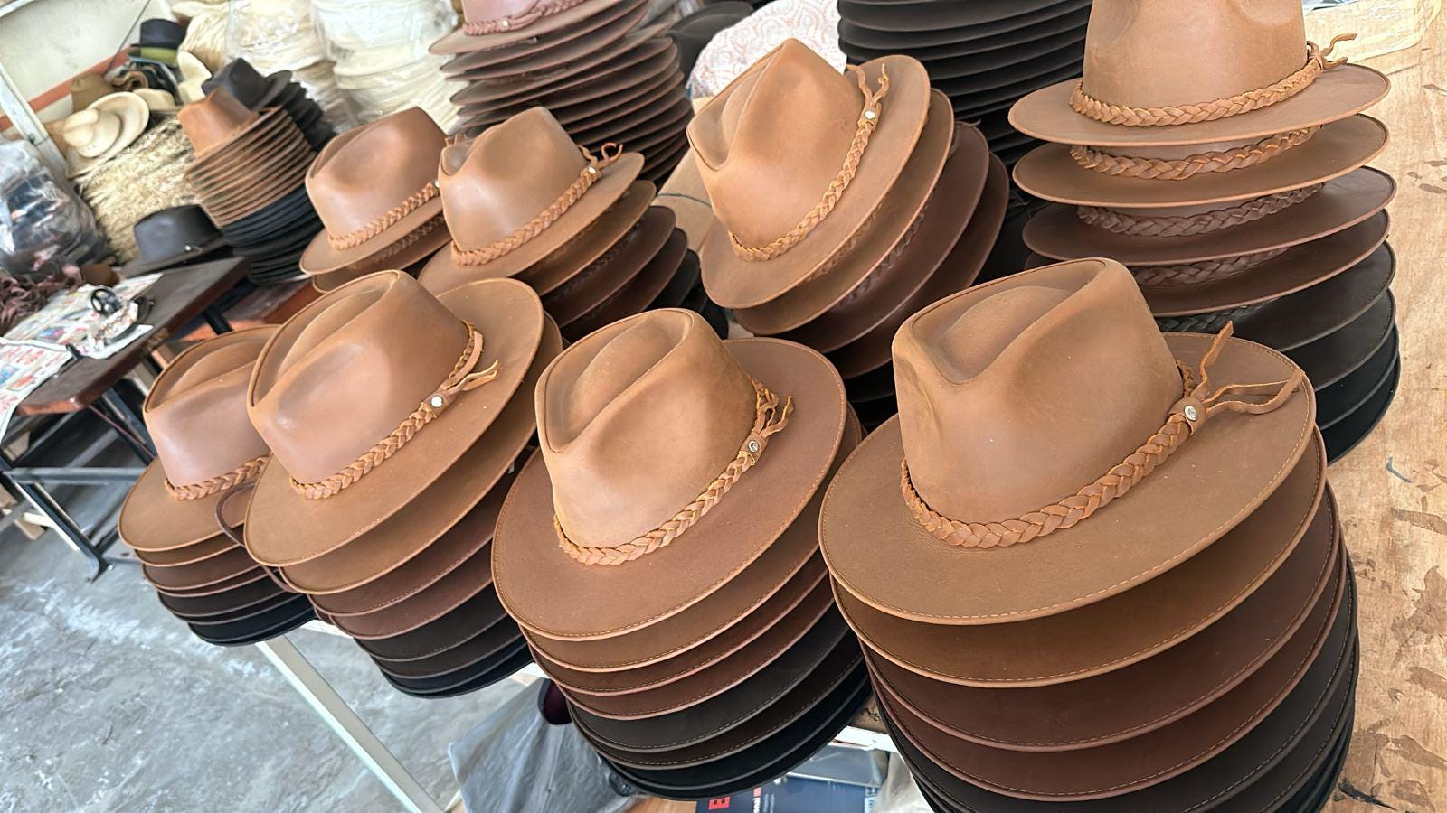 Premium Leather Fedora - Wide Brim Hat Water Resistant The Wilde - Premium Leather Fedora – Borges & Scott main image 3