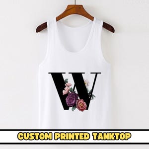 Custom Design Tank Top for Women, Customize Your Logo/Design Racerback Tank, Add Your Text Woman Tank Top, Personalized Racerback Tank