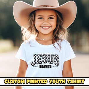 Custom Text Youth Shirt, Customize Your Design/Logo Kids Short Sleeve Tee, Printed Photo T-Shirt, Add Your Own Text, Gift For Her & Him