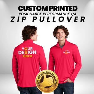 CUSTOM Text Quarter Zip // Personalized Monogrammed Sweatshirt // Custom Printed Quarter Zip // Company Logo Sweatshirt// Personalized Gifts