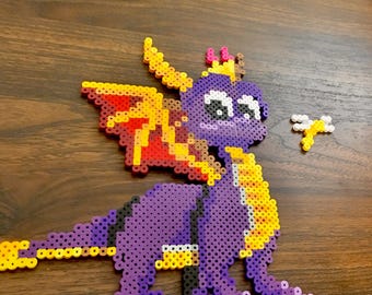 Spyro Perler Bead Pattern Spyro The Dragon, Perler Bead Spyro W