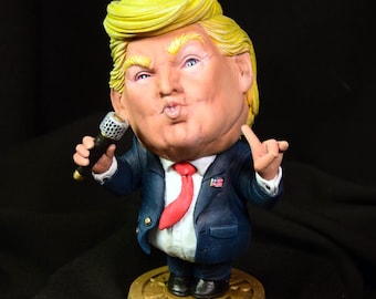 Handmade Donald Trump chibi sculpture