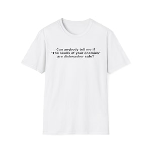 面白い敵の引用ユニセックスTシャツ、皮肉なグラフィックTシャツ、メンズレディースコットンシャツ、ユーモラスなギフトトップ、カジュアルウェア
