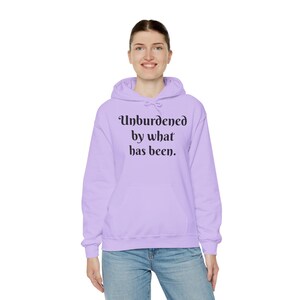 愛国心あふれるユーモアパーカー - 「Unburdened by What Has Been」ユニセックスヘビーブレンドスウェットシャツ 画像 4