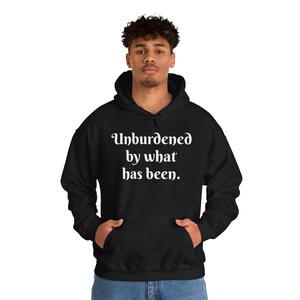 愛国心あふれるユーモアパーカー - 「Unburdened by What Has Been」ユニセックスヘビーブレンドスウェットシャツ 画像 8