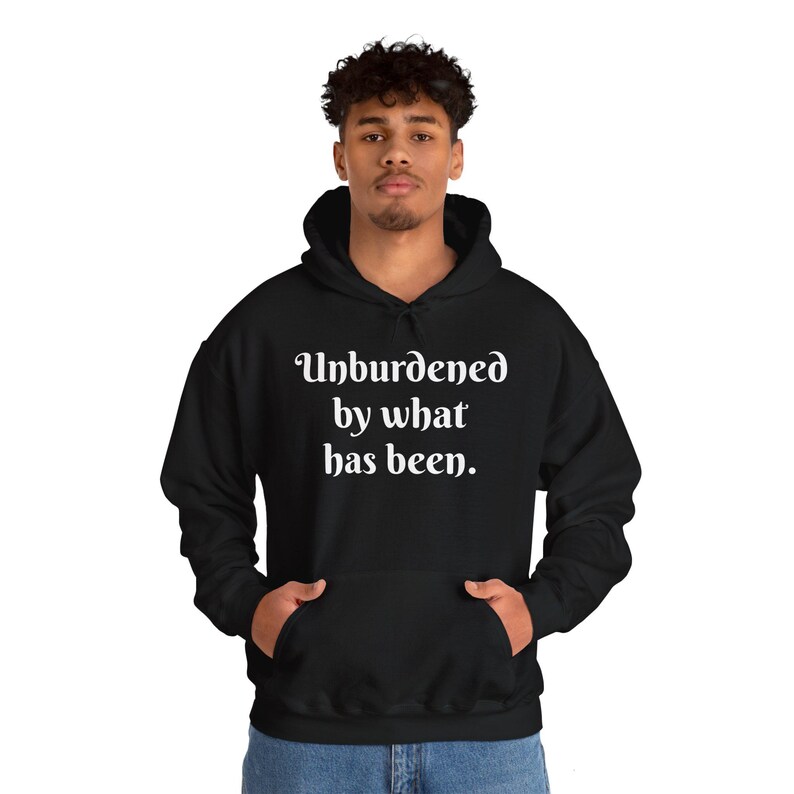 愛国心あふれるユーモアパーカー - 「Unburdened by What Has Been」ユニセックスヘビーブレンドスウェットシャツ 画像 8