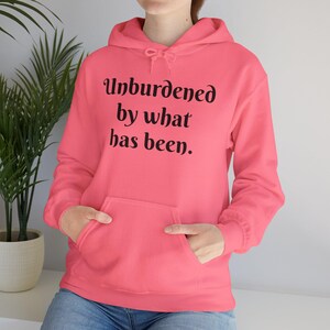 愛国心あふれるユーモアパーカー - 「Unburdened by What Has Been」ユニセックスヘビーブレンドスウェットシャツ 画像 5
