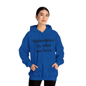 愛国心あふれるユーモアパーカー - 「Unburdened by What Has Been」ユニセックスヘビーブレンドスウェットシャツ 画像 3