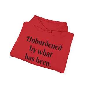 愛国心あふれるユーモアパーカー - 「Unburdened by What Has Been」ユニセックスヘビーブレンドスウェットシャツ 画像 6