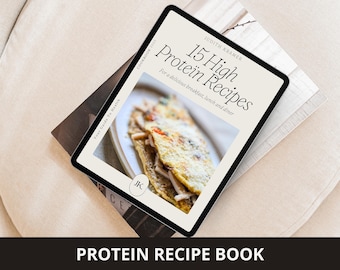 15 High Protein Recipes Ebook | Balanced Nutrition (Digital Download)