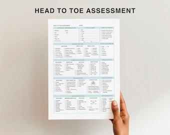 Nursing Assessment Template | Head to Toe Checklist (PDF)