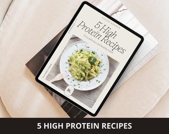 High Protein Lunch Recipes Ebook | Meal Prep, Nutrition (Digital Download)