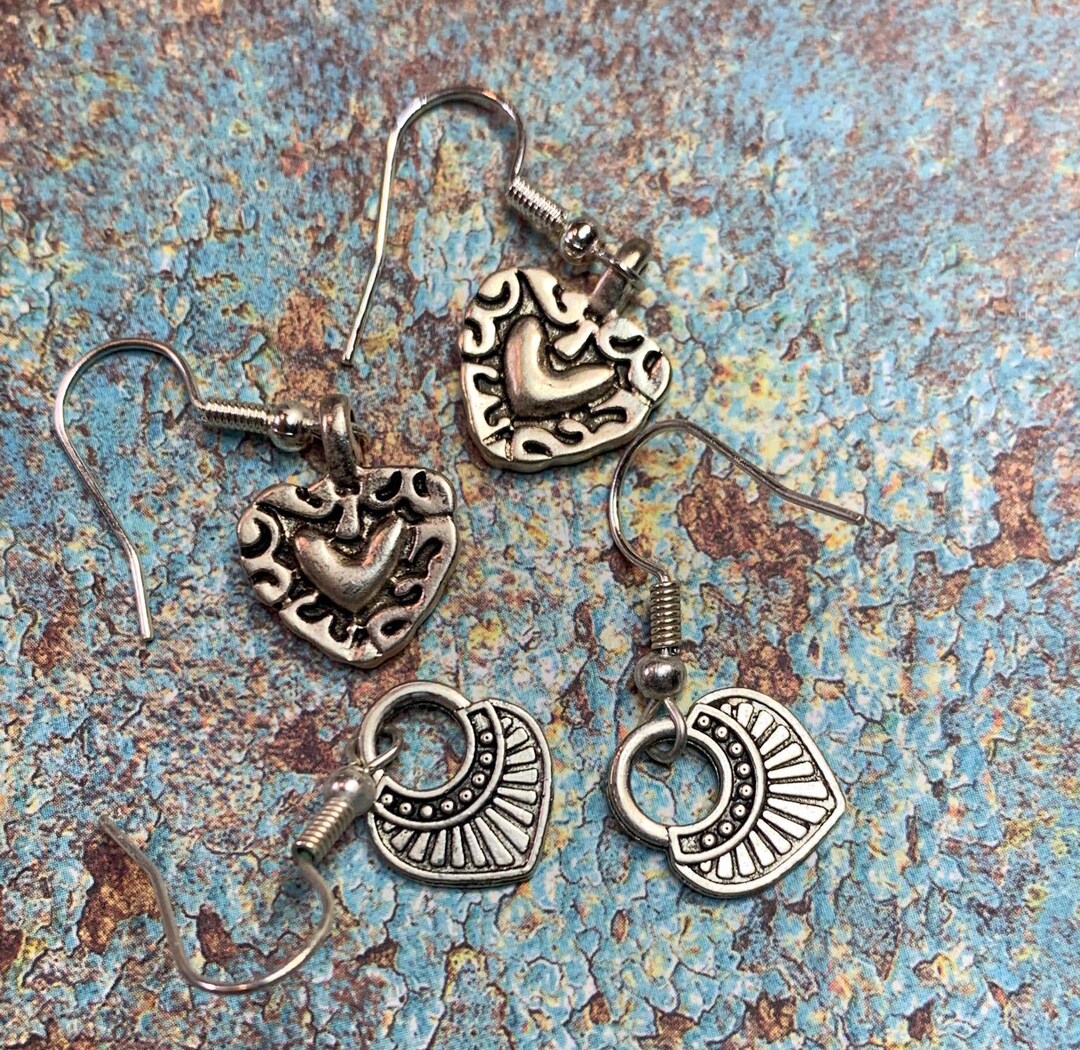 Small lobe earring Heart main image 0