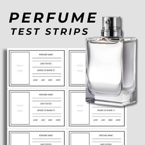 Perfume Tester Strips | Perfume Test Strips | Printable Download
