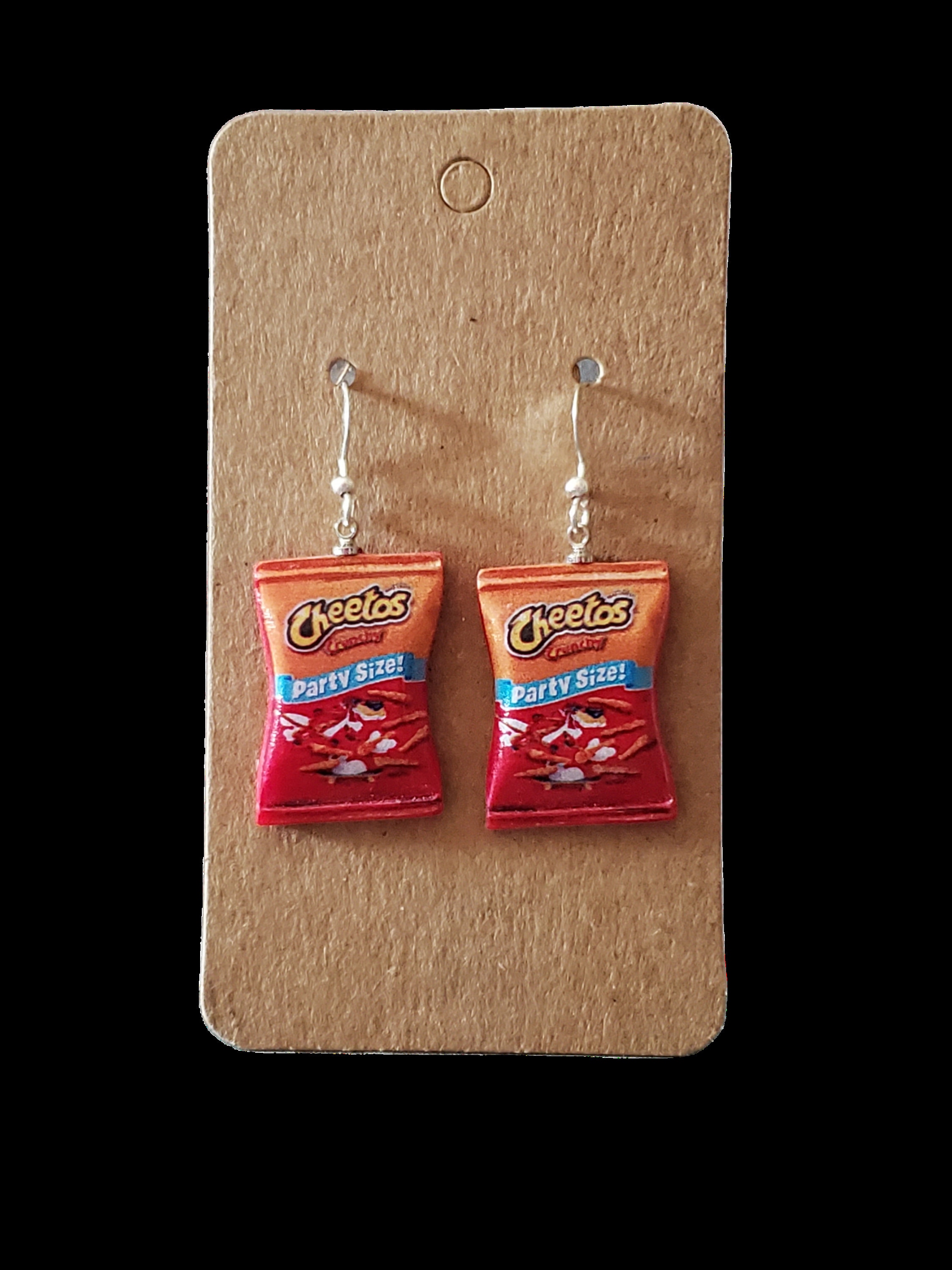 Mini Bag of Cheetos Earrings