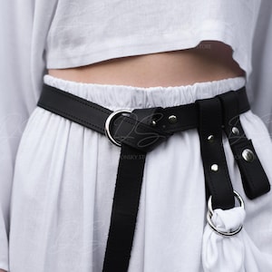 Leather skirt hikes, Renaissance skirt hikes, Medieval skirt hikes, Faire cosplay belt, LARP Costumes, Viking belts for women