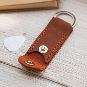 Leather keychain with initials, Personalized leather key fob for men, Custom name keychain, Engraved leather keychain, Monogram key holder