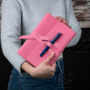 Personalized leather journal cover, Refillable leather notebook a5 a4, Travel diary cover for men, Custom leather gift for writers