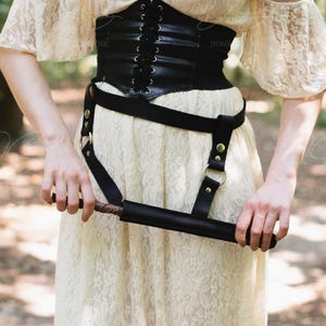 Porta bacchetta in pelle, Fodero per bacchetta in pelle, Fondina per bacchetta da cosplay, Porta bacchetta da strega, Porta bacchetta da cintura, Fondina per bacchetta in pelle, Bastone da mago