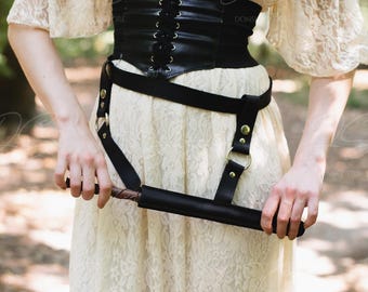 Leather wand holder, Leather wand sheath, Cosplay wand holster, Witch wand holder, Wand belt holder, Leather wand holster, Wizard staff