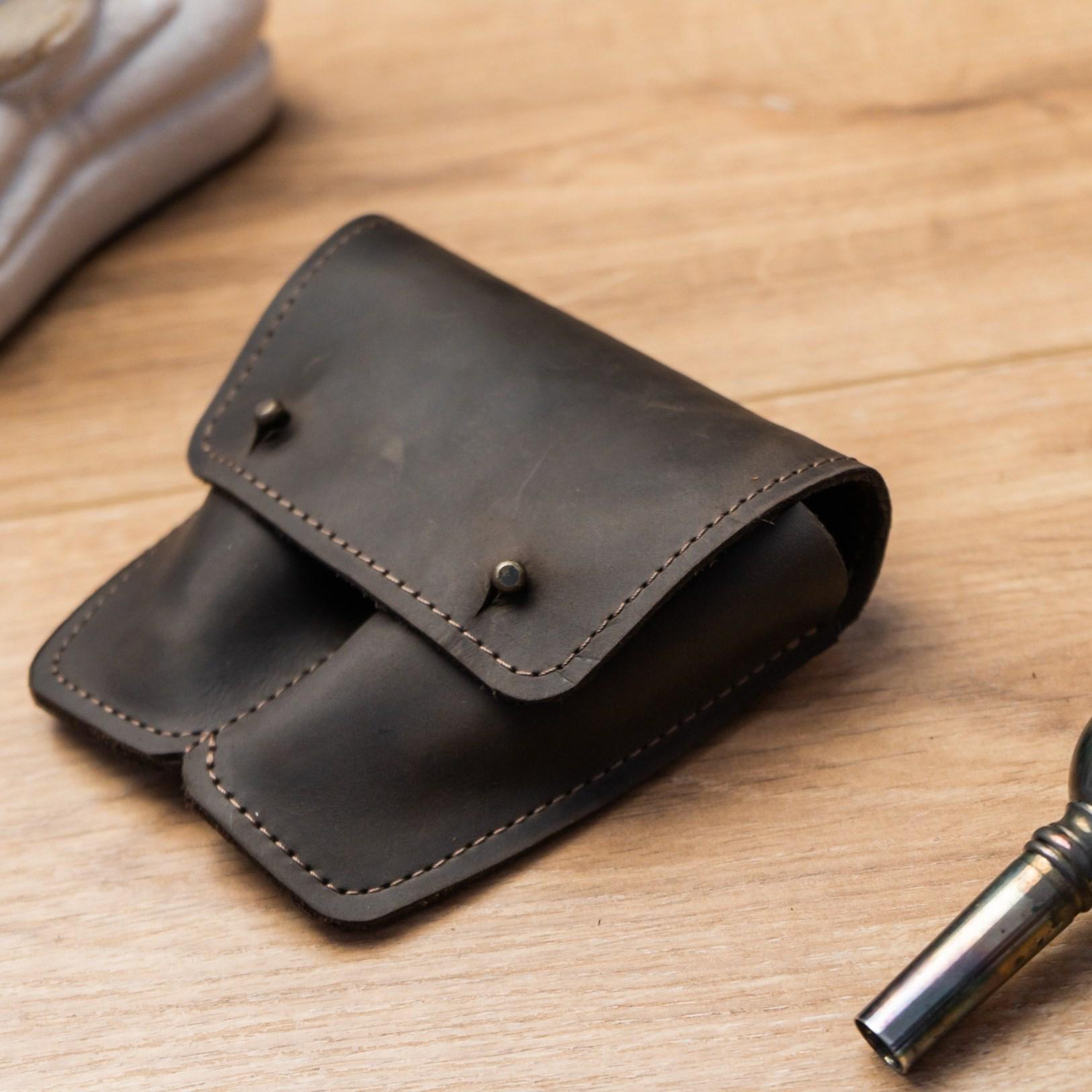 革製マウスピースケース、トロンボーンマウスピースポーチ
