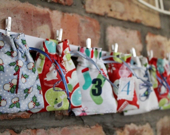 Christmas Advent Calendar Modern Multi Colored 24 MINI Etsy