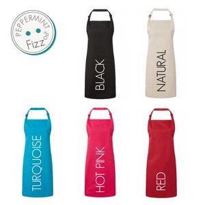 Couples Set of 2 Aprons Personalised 2nd Wedding Anniversary Gift Mr & Mrs Custom married name est year image 6