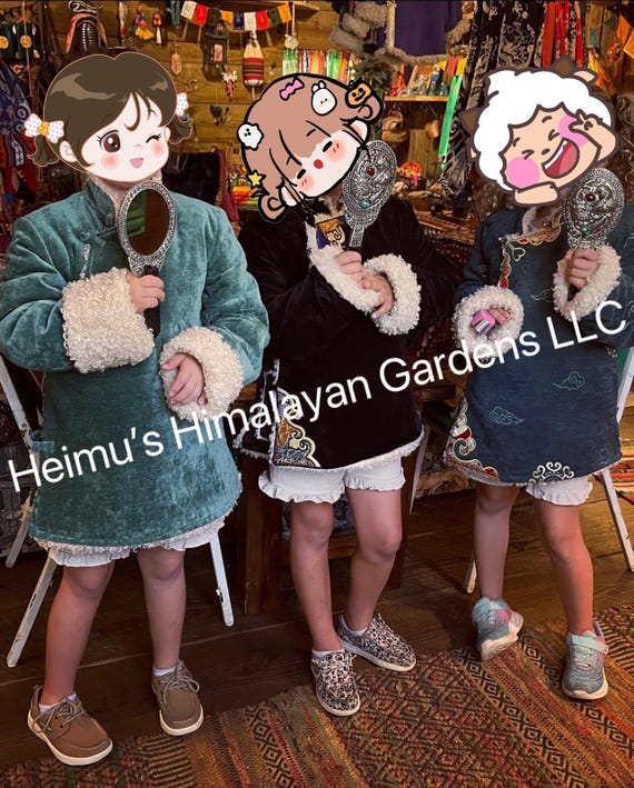 Handmade Tibetan | Children's Coat With Angora Lining