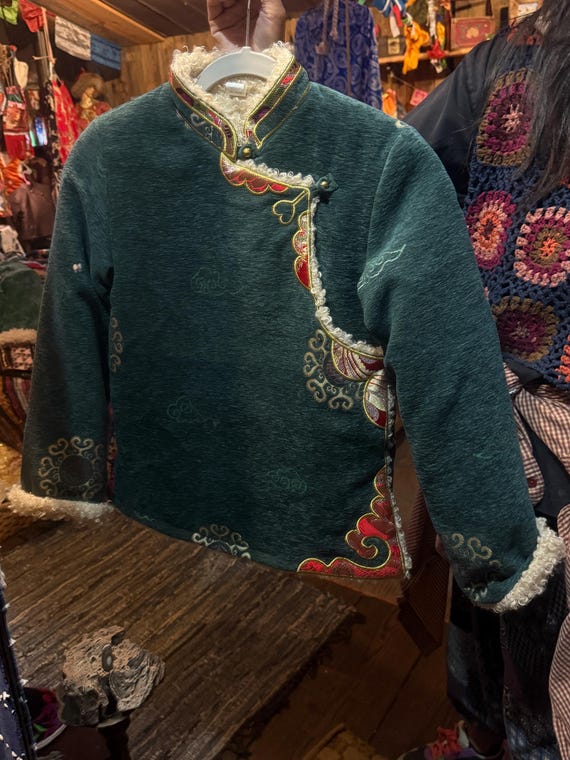 Handmade Tibetan | Children's Coat With Angora Lining