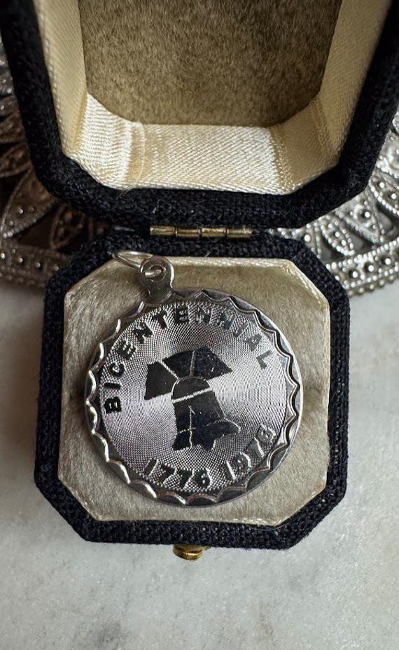 Vintage Silver Bicentennial Charm