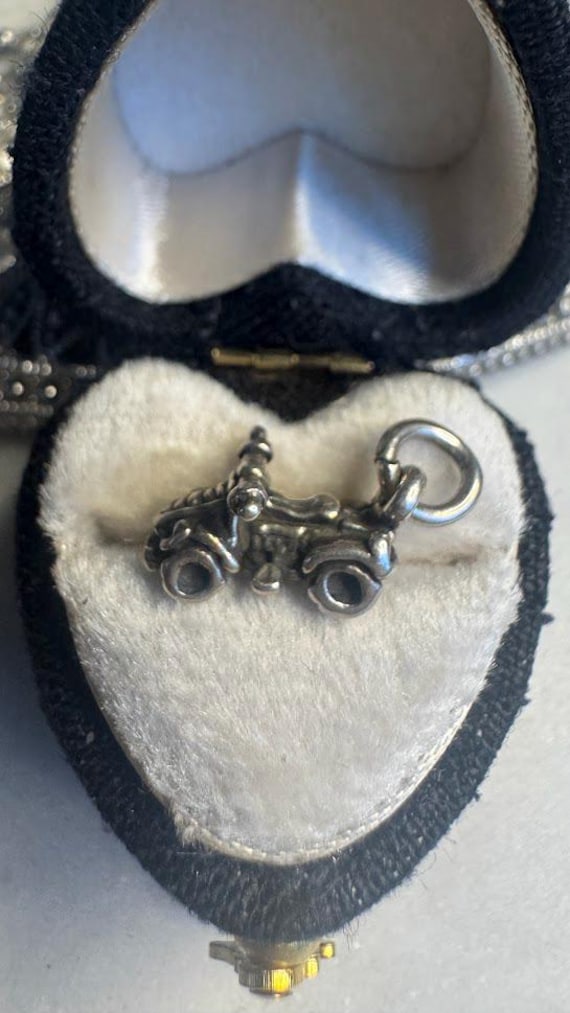 Vintage Silver Military ATV Charm