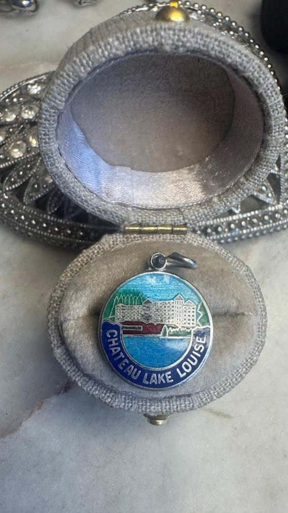 Vintage Silver Chateau Lake Louise Charm