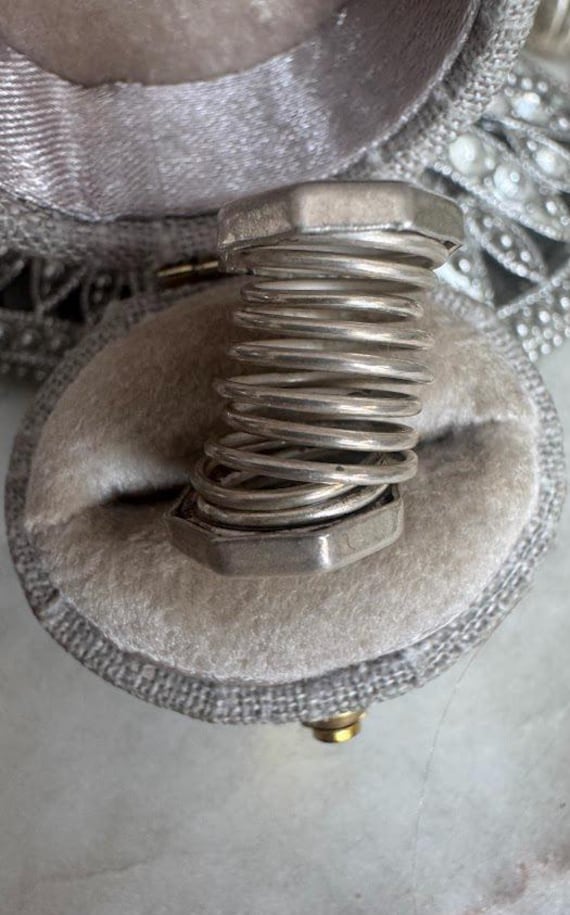 Vintage Silver Concertina Squeezebox Charm