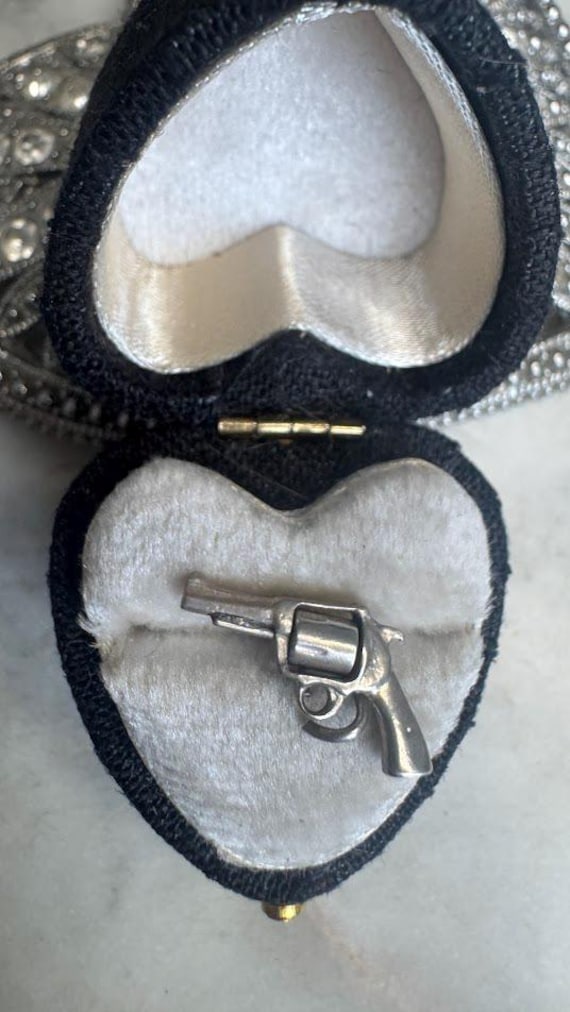 Vintage Silver Movable Pistol Charm
