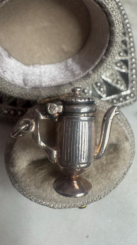 Vintage Silver Tea Pot Charm