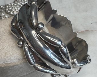 Bracciale rigido vintage in argento