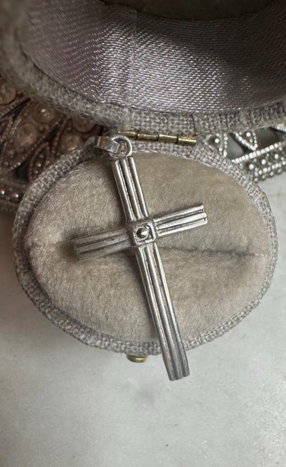 Vintage Silver Cross Charm
